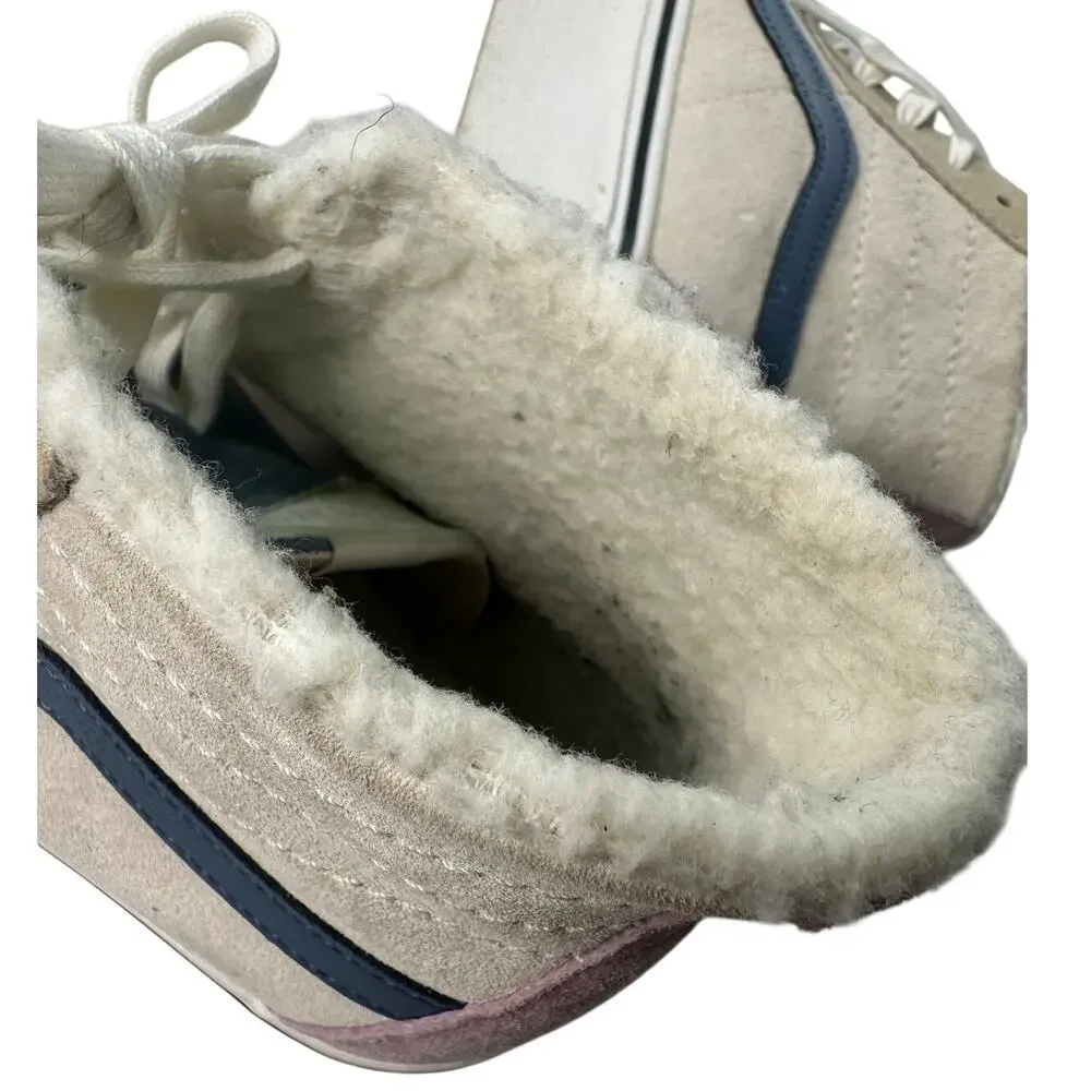 Vans Sk8 Hi Tapered‎ Stackform Pig Suede Shoes Women's 8.5 Men's 7 Pastel EUC